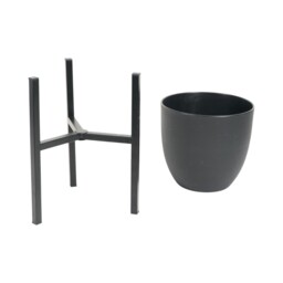Planter on Stand - Black - thumbnail 3