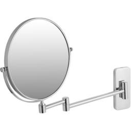 Vanity Mirror, Round, Double Sided, With Magnification - Silver - thumbnail 2