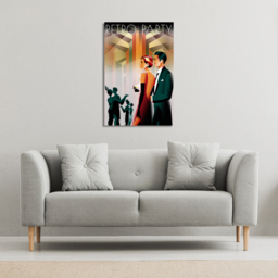 Edouard Manet - A Bar at the Folies-Bergere  Canvas print - Blue / 101cm / 152cm - thumbnail 3