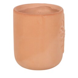 Bohemian Sun Embossed Terracotta Plant Pot - Orange - thumbnail 3