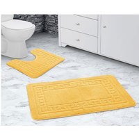 Greek Key Bath Set - Ochre - thumbnail 1