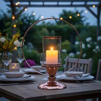 Kensington Townhouse Small Metal Candle Holder - Brown