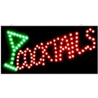 Led Bar Sign Cocktail Drinks Pub Club Window Display Light - Black