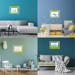 Innoteck Children Artwork Gallery Photo Frame - Light Green - thumbnail 4