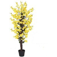 120cm Artificial Yellow Blossom Tree - Yellow