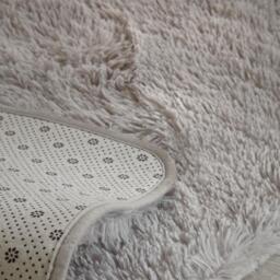 Fluffy Rug Shaggy Floor Mat - Silver / 60cm - thumbnail 4