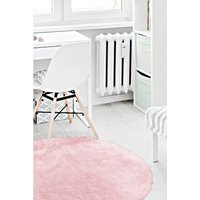 Super Soft Washable Shaggy Blush Area Rug - Pink / 100x100cm - image 1