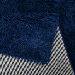 Thick Soft Shaggy Plain High Pile Dream Area Rug - Navy / 60x110 - thumbnail 2