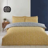 Helston Duvet Cover Set - Yellow / King - thumbnail 1