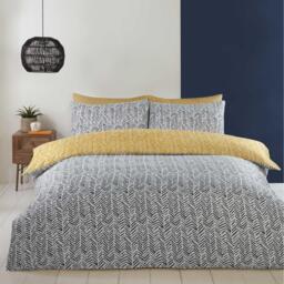 Helston Duvet Cover Set - Yellow / King - thumbnail 2