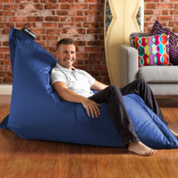 Giant Indoor and Outdoor Floor Cushion Bean Bag - Blue - thumbnail 2