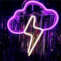 Colourful Cloud Neon Light - Pink and White