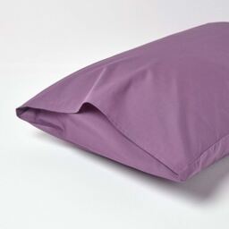 200 Thread Count Egyptian Cotton Housewife Pillowcase - Grape / 74cm / 48cm - thumbnail 3