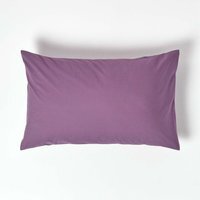 200 Thread Count Egyptian Cotton Housewife Pillowcase - Grape / 74cm / 48cm