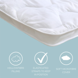 Air Flow Mattress Topper - White / Superking - thumbnail 3