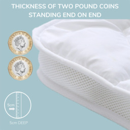 Air Flow Mattress Topper - White / Superking - thumbnail 4