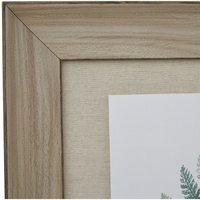 Watercolour Fern Duo In Washed Wood Frame - Brown - image 1