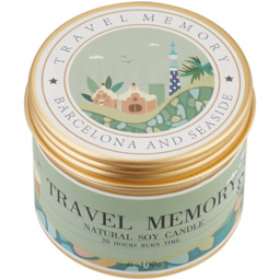 Natural Soy Wax Travel Candle in Tin - Fuzzy Kiwi Fruit - thumbnail 5