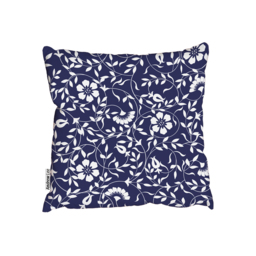 Blue And White Outdoor Cushion - Blue / 60cm - thumbnail 2