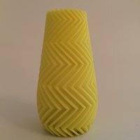 Zigzag Vase 11cm - Yellow