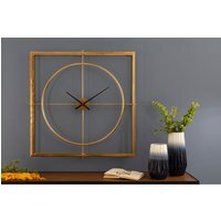 Trinity 105cm Dia Metal Wall Clock - Gold