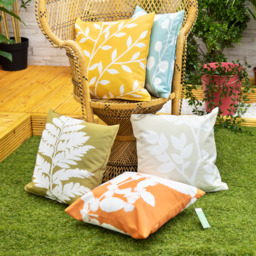 Silhouette Printed Garden Scatter Cushion Cover - Bloom Almond - thumbnail 2