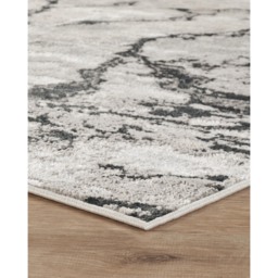 Elysium Modern Abstract Living Room Area Rug Metallic Sheen - Huracan-Grey - Grey / 170cm - thumbnail 5