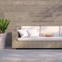 Hessian Paris_Edited Outdoor Cushion - Orange