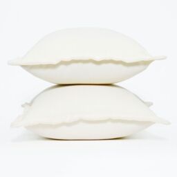 Plain Outdoor Cushion 45 x 45 cm, Set of 2 - Natural - thumbnail 4