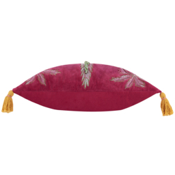Kalahari Embroidered Velvet Cushion - Multicolour / Polyester - thumbnail 3