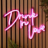 Drunk in Love Neon Sign - Pink - thumbnail 1