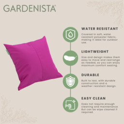 "Premium 18"" Centre Join Garden Scatter Cushion - Pink / 1" - thumbnail 3