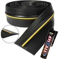 Rubber Garage Draught Excluder   - Black - image 1