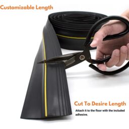 Rubber Garage Draught Excluder   - Black - thumbnail 4