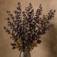 Pack of 6 x 85cm Artificial Dark Berry Stem - 6 x 85cm Dark Berry