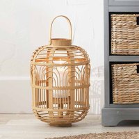 Decorative Lantern Candle Holder - Natural / 38cm - thumbnail 1