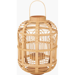 Decorative Lantern Candle Holder - Natural / 38cm - thumbnail 2