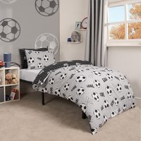 Football Duvet Cover Bedding Set - Grey / Double