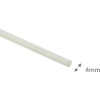 Pack of 5, 4mm Fibreglass Roman Blind Rods Including End Covers - Clear / 210cm - image 1