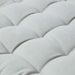 Homescapes Garden Bench Cushion Luxury Cotton Indoor Outdoor Bench Pad - Grey / 143cm - thumbnail 3