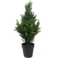 UV Artificial Cedar Cypress Topiary UV Resistant - Green / 20cm