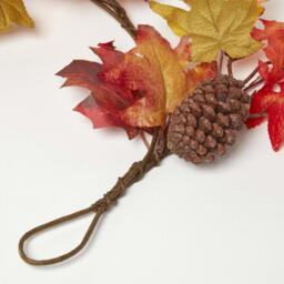 Homescapes Orange Autumn Garland with Pumpkins, 1.4m - Orange - thumbnail 3