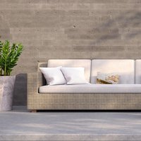 Chimneytops  Brown Outdoor Cushion - Orange