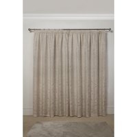 Cavendish Lined Pencil Pleat Curtains - Cream / 116cm / 183cm