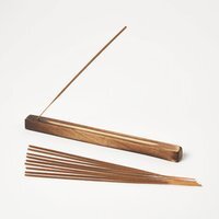 Chakra Incense Sticks Gift Set with Wooden Burner - Black