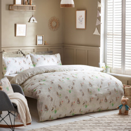 Peter Rabbit Classic Reversible Cotton Duvet Cover Set - Natural / Single - thumbnail 3