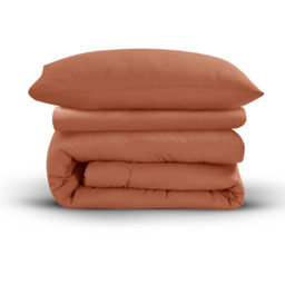 Soft Touch Plain Microfibre Duvet Cover and Pillowcase Set - Olive / Single - thumbnail 2