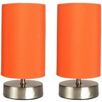 Francis Touch Table Lamps - Set of 2 - Orange - image 1
