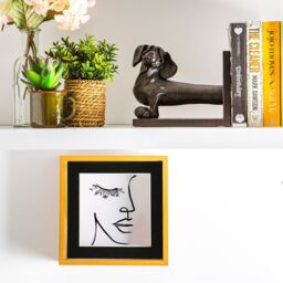 "3D Deep Box Photo Frames - 8 x 8"" with 6 x 6"" Mount - Pack of 2 - Light Wood/Black" - thumbnail 5