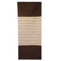 Indian Cotton Rug Dark Brown Beige for Home Yoga - Dark Brown - thumbnail 2